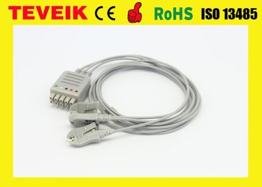 متوافق مع Siemens 3 leadwires ECG Cable Clip ، IEC