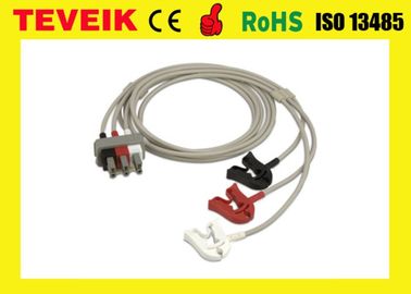 Medical Patient Monitor ECG cable M1603A EKG cable 3 يؤدي كليب AHA