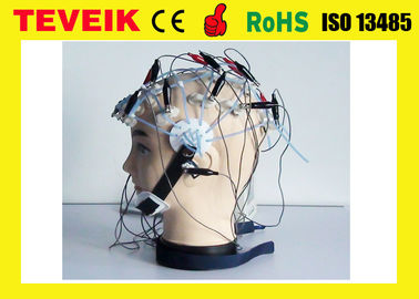 سعر المصنع للارتجاع العصبي الذي يفصل 20 قبعة طبية EEG مع قطب نحاسي مطلي بالفضة