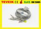 Medical Teveik Factory Price Nihon Kohden BJ-901D 10 Leadwires DB 15pin ECG / EKG Cable ، Banana 4.0