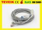 One Piece 5 Leads ECG Cable with Round 12pin Connector for Biolight M7000