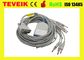 الجهاز الطبي schiller EKG Cable مع Banana 4.0 IEC 10K resistor، 10 ecg cable lead
