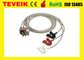 Medical Patient Monitor ECG cable M1603A EKG cable 3 يؤدي كليب AHA
