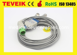 Spacelabs Reusable ECG Cable and Leadwire قطعة واحدة 5 يؤدي ECG الكابل مع المفاجئة ل AHA