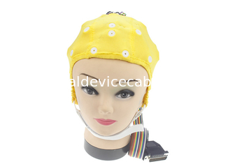 فصل قبعة EEG 20 يؤدي قبعة الكبار الطبية للأطفال EEG دون تخطيط القلب الكهربائي