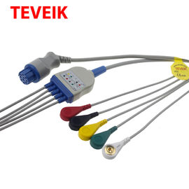 IEC Round 10 Pin 5 Leads Datex Satliteplus Ecg Monitor Cable