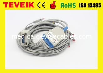 Fukuda ME EKG Cable for KP-500 Banana 4.0 IEC 20K resistor DB 15 PIN