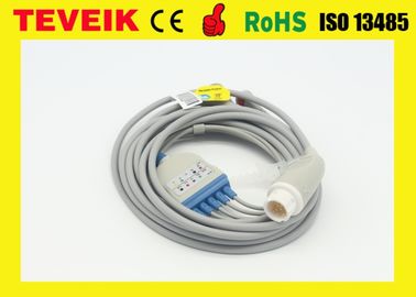 Teveik Medical Mindray Round 12pin 5Leads ECG Cable For Beneview T8 مراقبة المريض