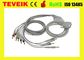MS1-106902 EDAN one piece 10 EKG / ECG cable with Banana 4.0 IEC 10K resistor