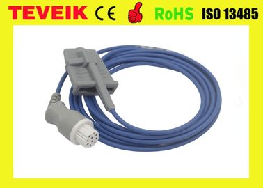 الملحقات الطبية Datex الكبار سيليكون لينة تلميح SPO2 الاستشعار ، 10ft ، جولة 10pin