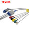 IEC Round 10 Pin 5 Leads Datex Satliteplus Ecg Monitor Cable